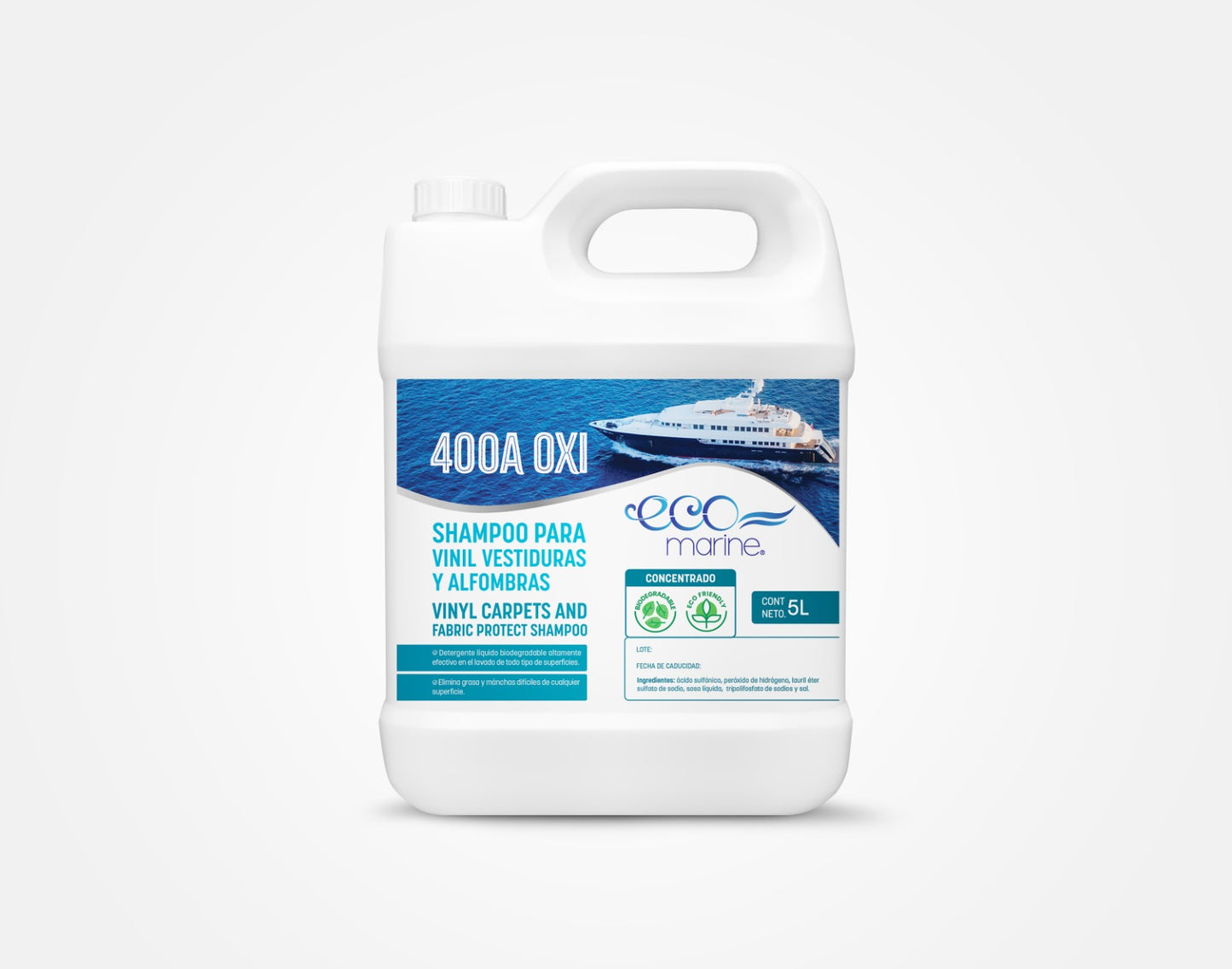 Eco Marine - Shampoo para Vinil, Vestiduras y Alfombras (5L)