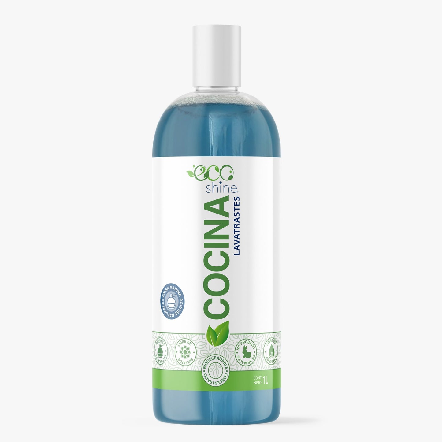 Eco Shine - Lava Trastes Aroma Brisa del Mar (1L)