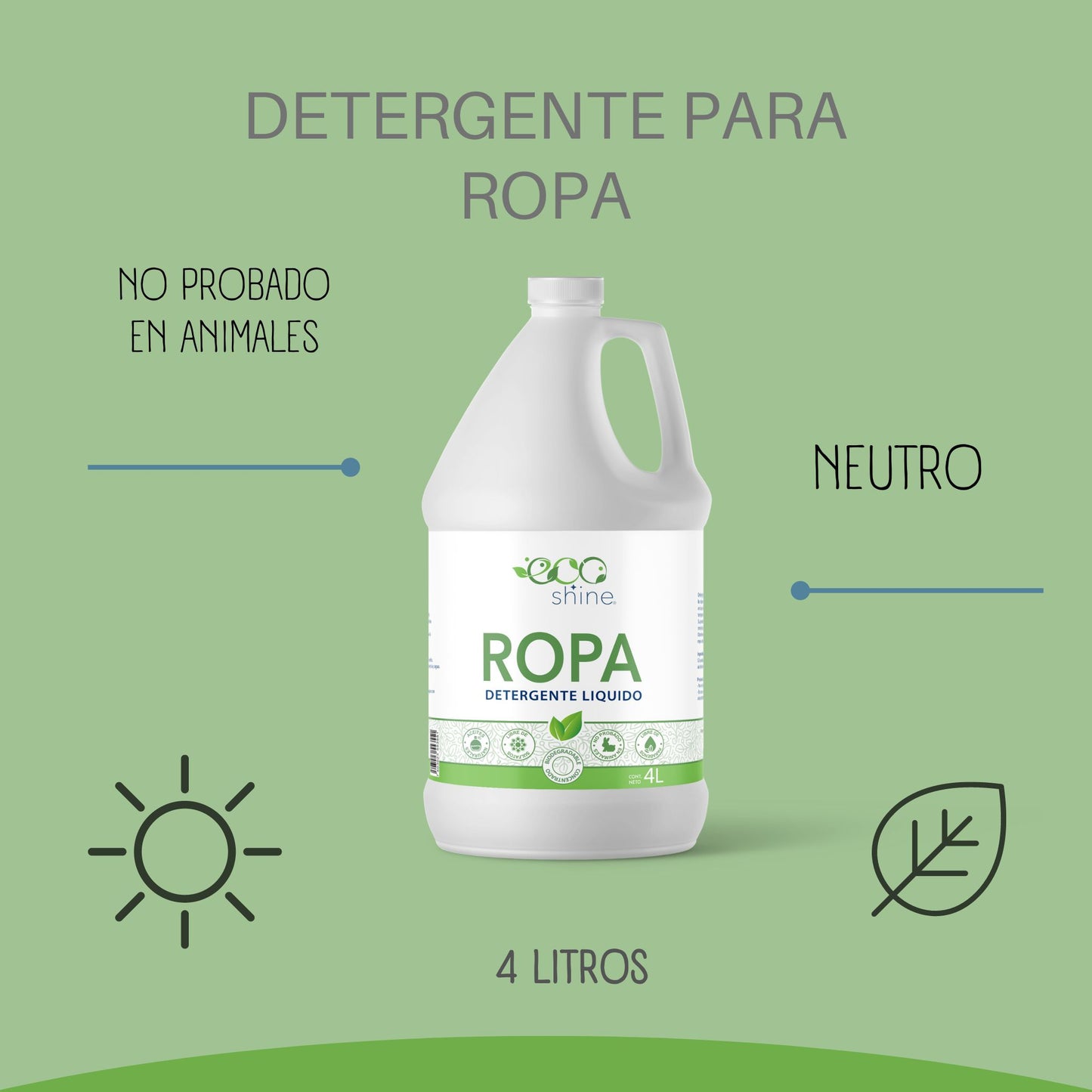 Eco Shine - Detergente para Ropa (4L)